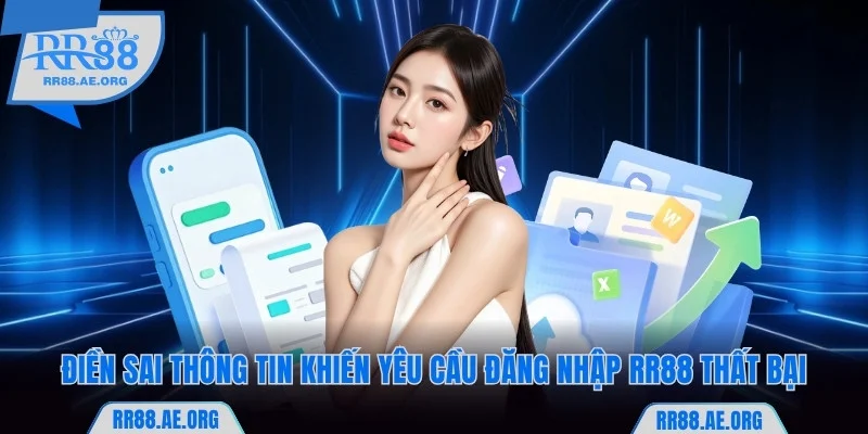 Đăng Nhập RR88 - Cách Truy Cập Tài Khoản Siêu Nhanh Chóng 8 Điền sai thông tin khiến yêu cầu đăng nhập RR88 thất bại