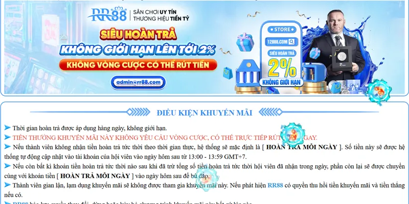 RR88 🏆 Link Vào Trang Chủ RR88.COM Vuýp 🎉 Đăng Ký Thưởng +88K 29 Khuyến mãi RR88 hoàn trả tức thì 2%