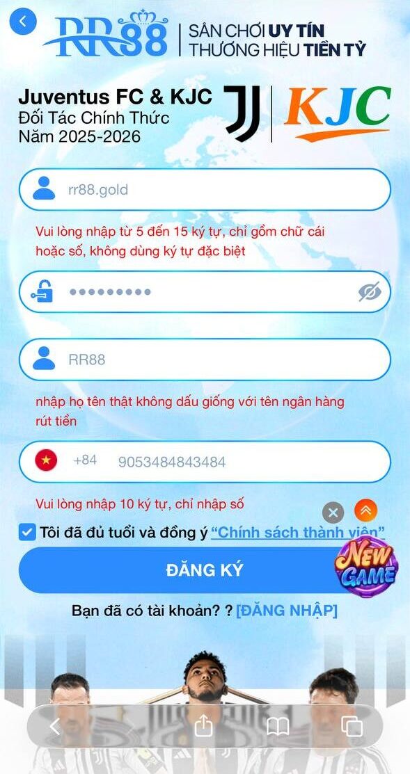 RR88 🏆 Link Vào Trang Chủ RR88.COM Vuýp 🎉 Đăng Ký Thưởng +88K 20 Kiểm tra thông tin xác nhận đủ tuổi và đồng ý chính sách thành viên RR88