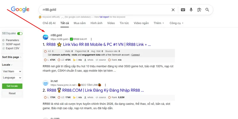 RR88 🏆 Link Vào Trang Chủ RR88.COM Vuýp 🎉 Đăng Ký Thưởng +88K 21 Seacrh rr88.gold tại google chrome