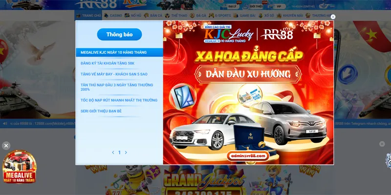 Đăng ký RR88 thành công 